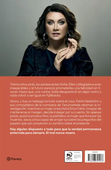 Contraportada El llanto de los muertos (Los crímenes de Fjällbacka)
