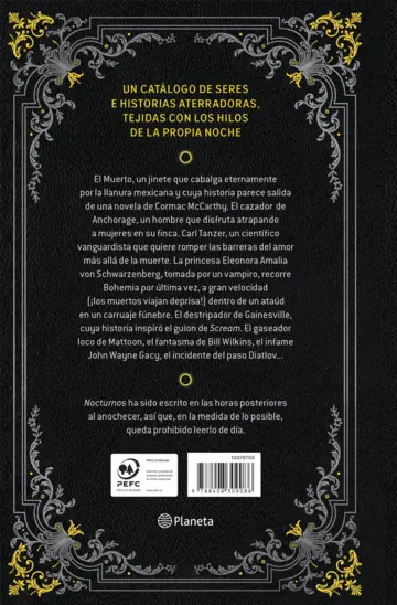 Contraportada Nocturnos