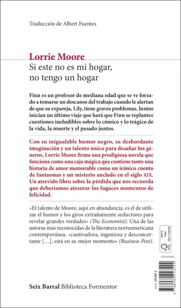 Contraportada Si este no es mi hogar, no tengo un hogar