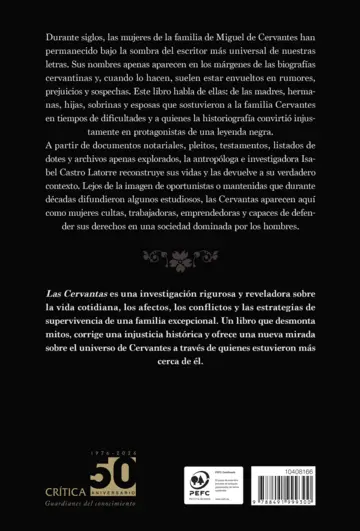 Contraportada Las Cervantas