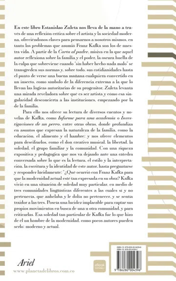 Contraportada Kafka