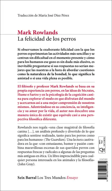 Contraportada La felicidad de los perros