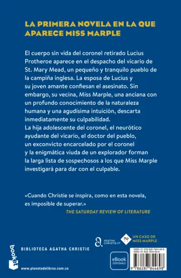 Contraportada Muerte en la vicaria