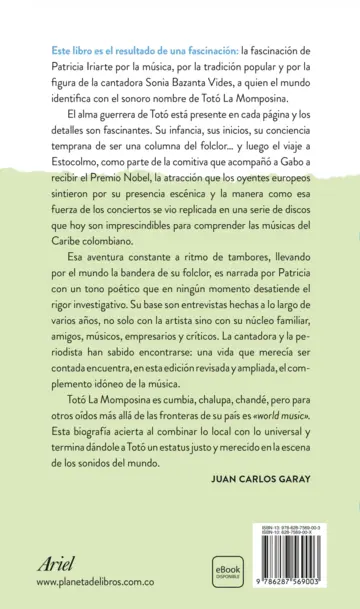 Contraportada Totó, nuestra diva descalza