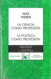 Portada La ciencia como profesión - La Política como profe