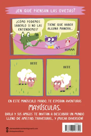 Contraportada Drila Cocodrila 7. ¿En qué piensan las ovejas?