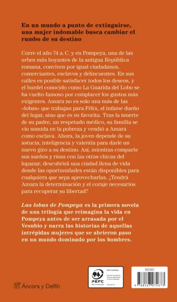 Contraportada Las lobas de Pompeya
