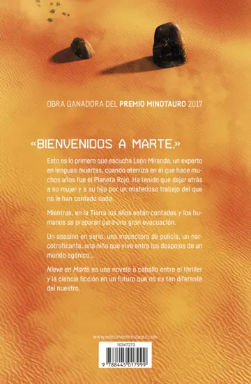 Contraportada Nieve en Marte