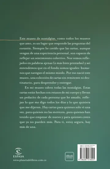 Contraportada Museo de nostalgias