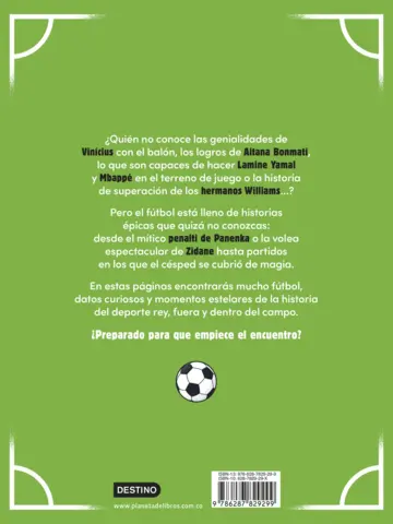 Contraportada 50 historias de fútbol para antes de dormir