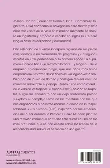 Contraportada Cuentos de Joseph Conrad