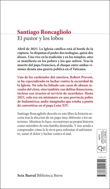 Contraportada El pastor y los lobos