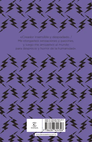 Contraportada Frankenstein