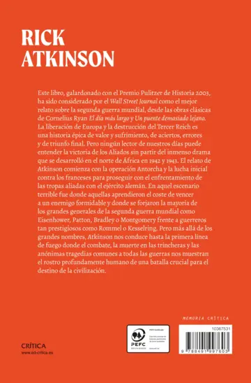 Contraportada Un ejército al amanecer