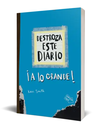 Portada Destroza este diario. A lo grande - Azul flúor