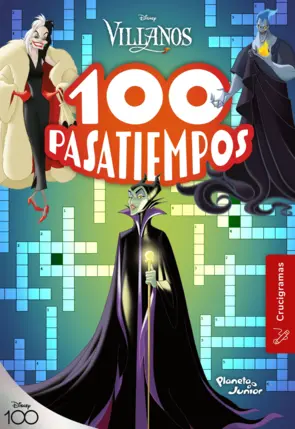 Portada 100 pasatiempos (crucigramas). Villanos