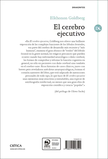 Contraportada El cerebro ejecutivo