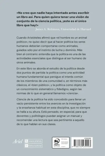 Contraportada Ciencia de la política
