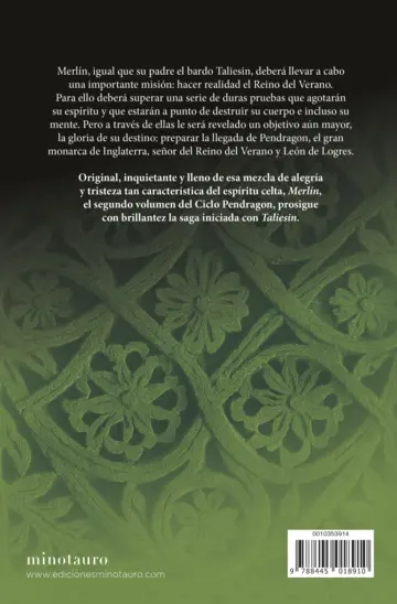 Contraportada Ciclo Pendragon nº 02/06 Merlín