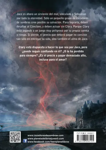 Contraportada Cazadores de sombras 5. Ciudad de las sombras perd