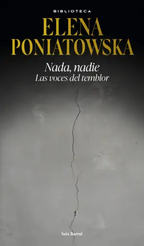 Portada Nada, nadie. Las voces del temblor