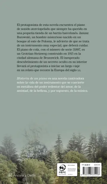 Contraportada Historia de un piano