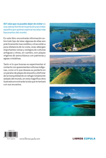 Contraportada 501 islas que no puedes dejar