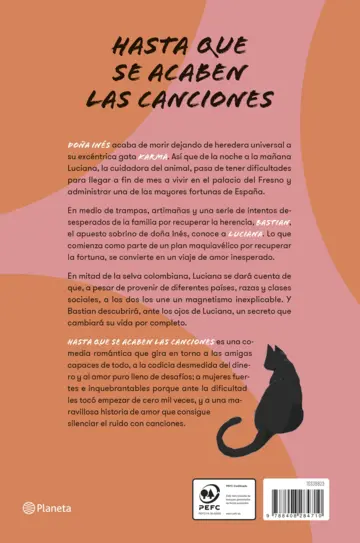 Contraportada Hasta que se acaben las canciones