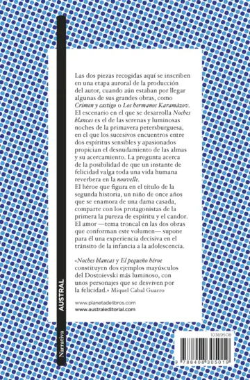 Contraportada Noches blancas · El pequeño héroe