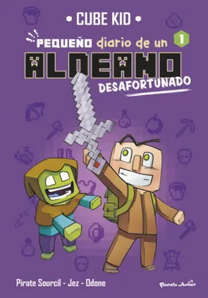 Portada Minecraft. Pequeño diario de un aldeano desafortunado