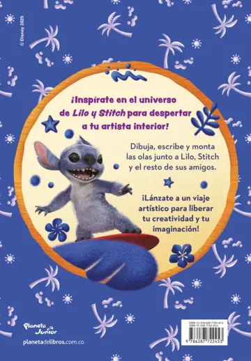 Contraportada Lilo y Stitch. Libro de arte y caos