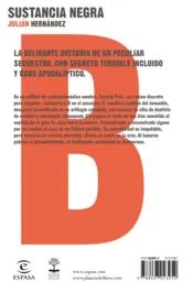 Miniatura contraportada Sustancia negra