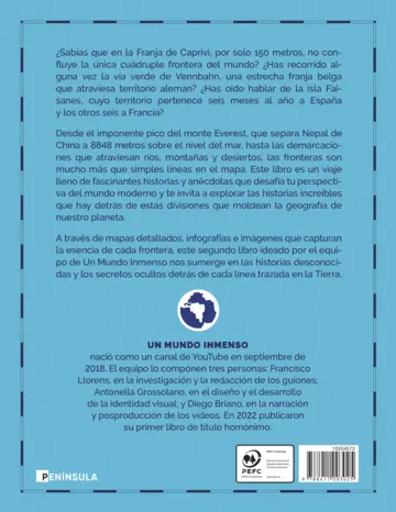 Contraportada Explicaciones de fronteras inexplicables
