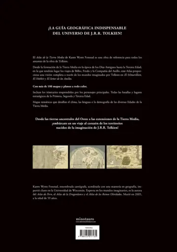 Contraportada Atlas de la Tierra Media