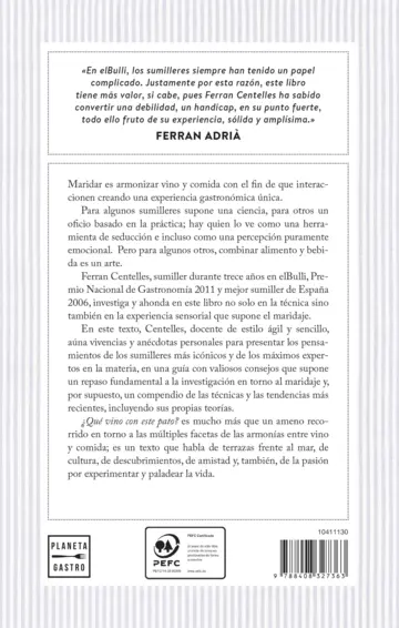 Contraportada ¿Qué vino con este pato?