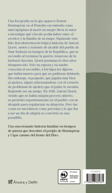 Contraportada El niño del ajedrez