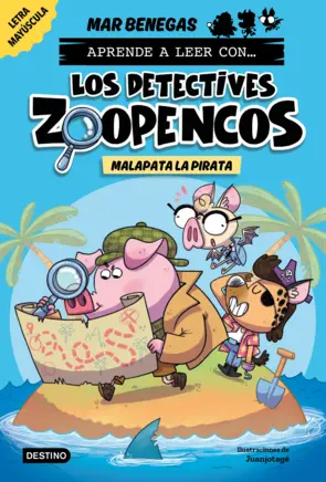 Portada Aprende a leer con... Los Detectives Zoopencos 5. Malapata la pirata