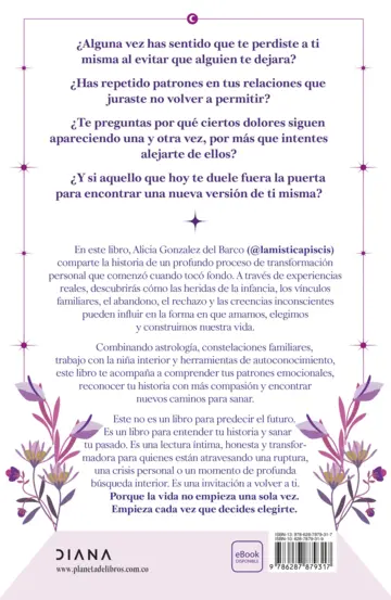 Contraportada La vida empieza muchas veces