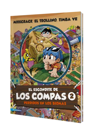 Portada El escondite de Los Compas 2. Perdidos en los biomas
