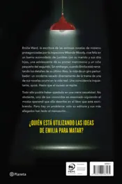 Miniatura contraportada El último crimen de la escritora Emilia Ward
