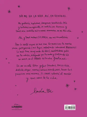 Contraportada No me da la vida