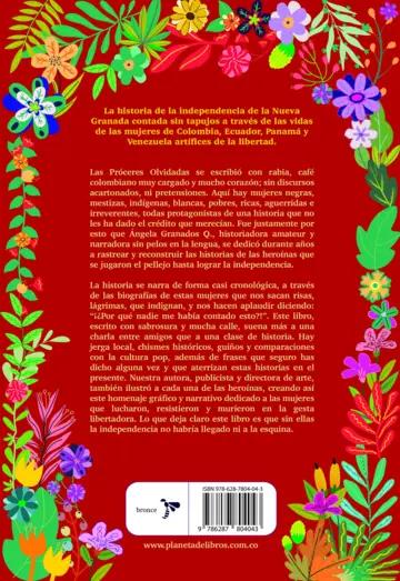 Contraportada Heroínas de la historia: las próceres olvidadas