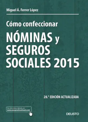 Portada Cómo confeccionar nóminas y seguros sociales 2015