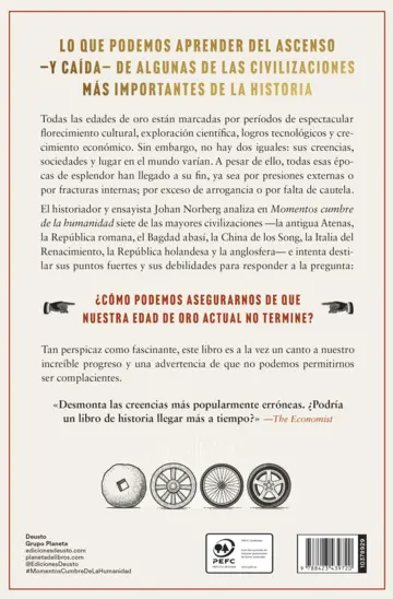 Contraportada Momentos cumbre de la humanidad