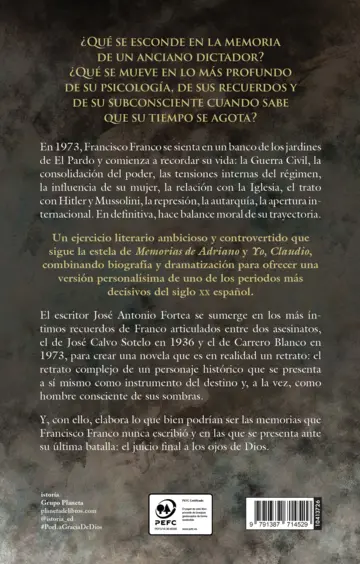 Contraportada Por la gracia de Dios