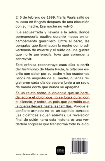 Contraportada La guerra que heredé