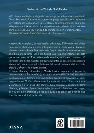 Contraportada El libro tibetano de los muertos para principiantes