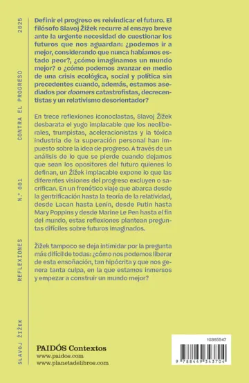 Contraportada Contra el progreso