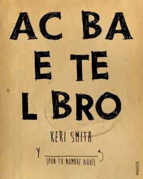 Portada Acaba este libro