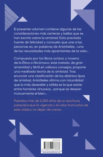 Contraportada Sobre la amistad